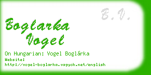 boglarka vogel business card